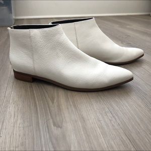 Cole Haan Ivory Leather Havana Booties